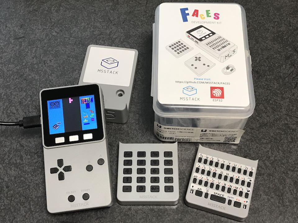 M5Stack FACESにサンプルゲームを書き込んで遊んでみる